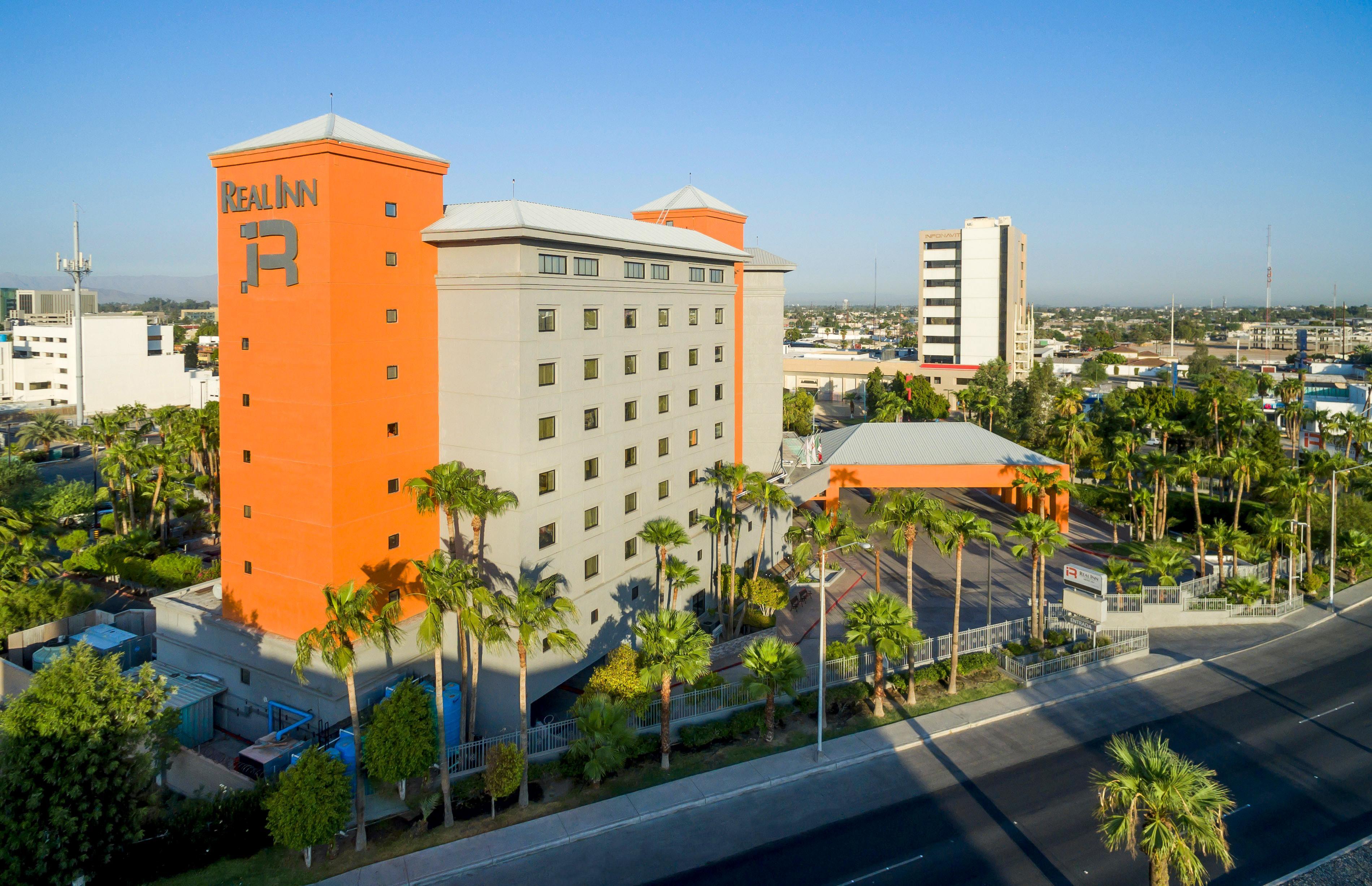 Real Inn Mexicali Exterior photo Aerial view of the hotel